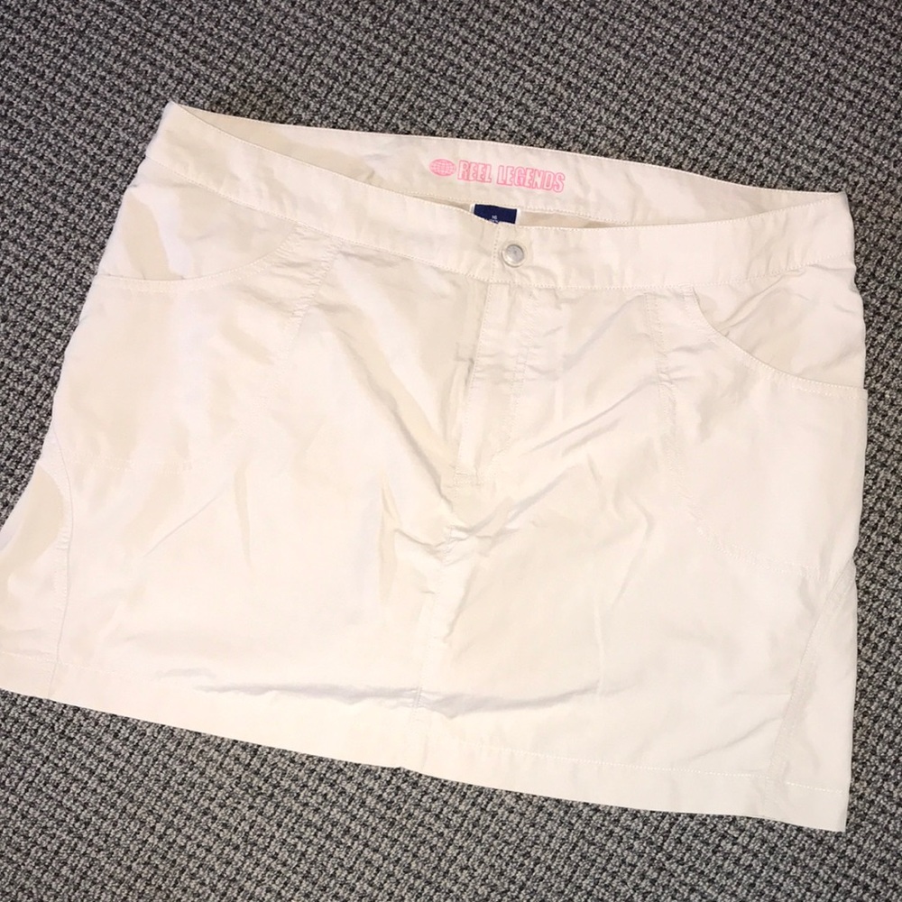 Reel Legends Cream Women’s Skort with Front Pockets